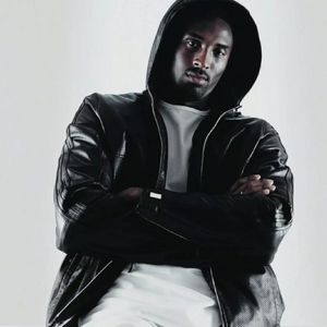 ADIDAS KOBE BRYANT COLLECTION Black LEATHER JACKET